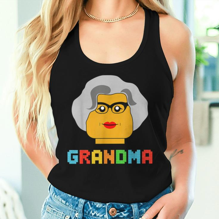 Building Block Brick Grandma Master Builder Family Matching Women Tank Top Gifts for Her