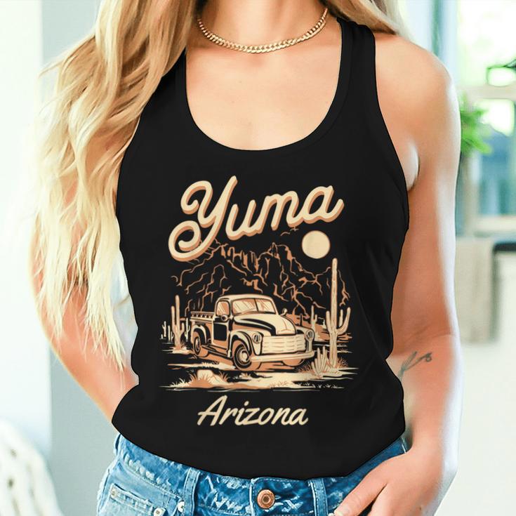 Camión Yuma Arizona Cactus Recuerdo Del Desierto Camiseta sin mangas para mujer Regalos para ella