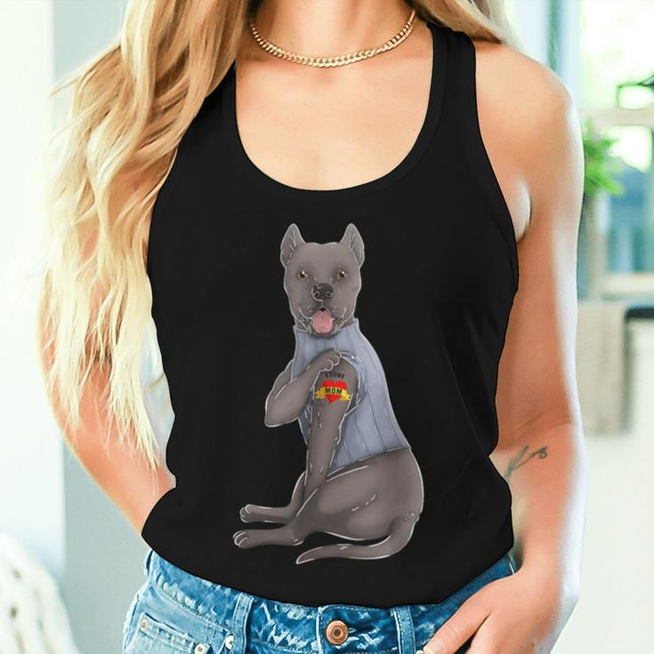 Cane Corso I Love Mom Tattoo Dog Mother's Day Women Tank Top Gifts for Her