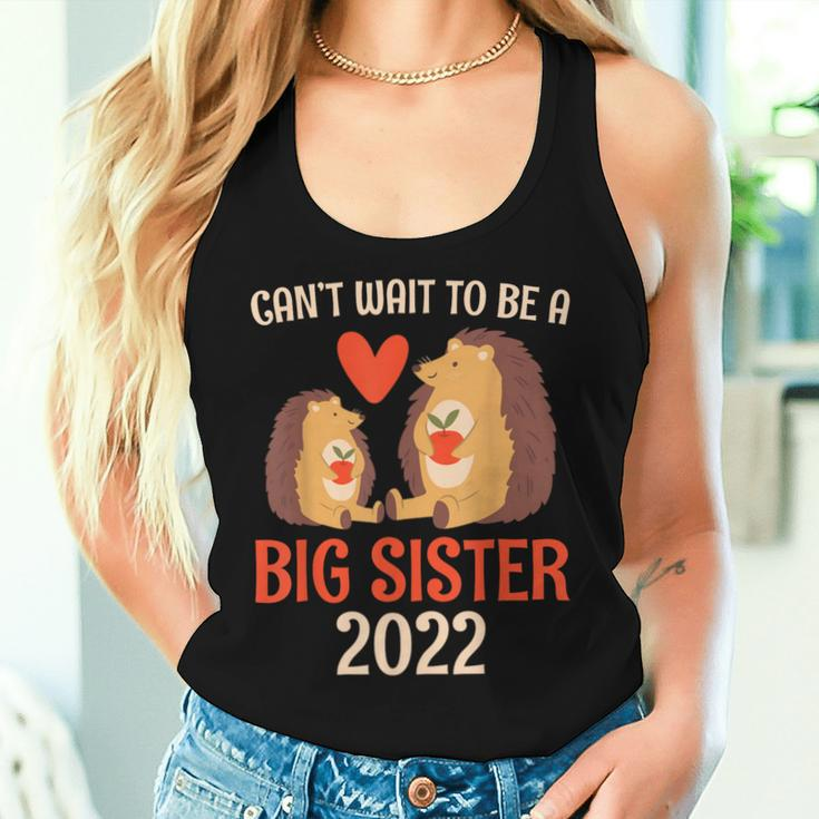 Can't Expect To Become Big Sister Hedgehog Women Tank Top Gifts for Her