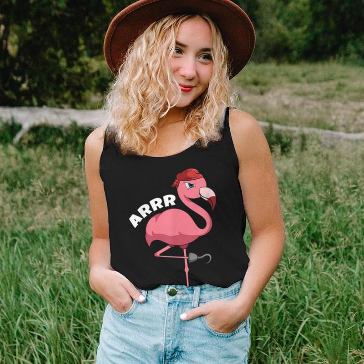 Caribbean Freebooter Sea Thief Girl Flamingo Pirate Women Tank Top Gifts for Her