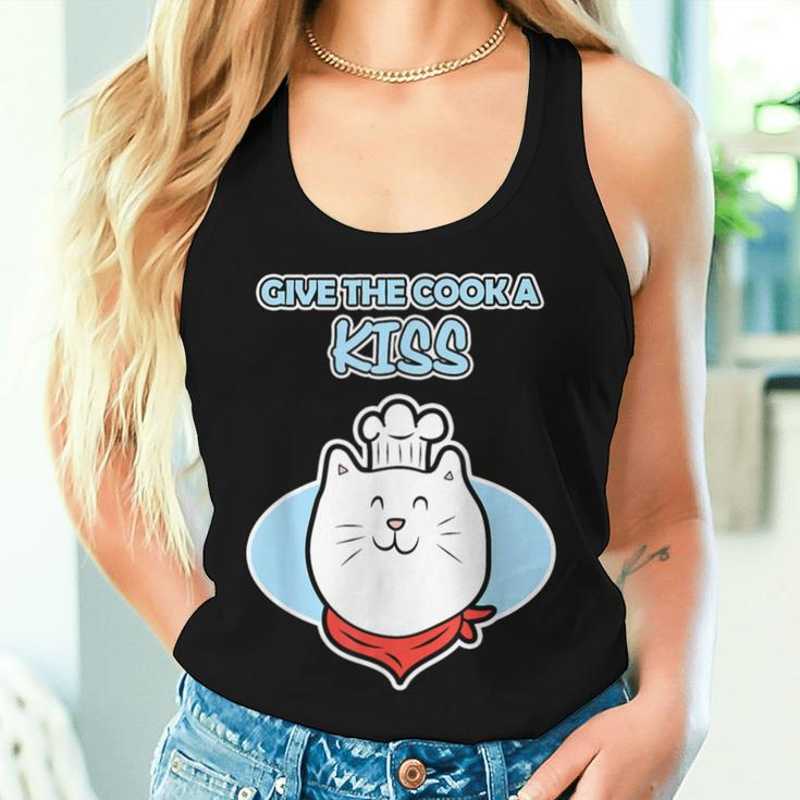 Cat Chef Cook For And Give The Cook A Kiss Women Tank Top Gifts for Her