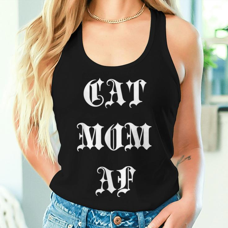 Cat Mom Af Alt Aesthetic Retro Vintage Gothic Women Tank Top Gifts for Her