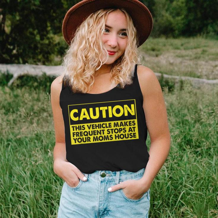 Caution This Vehicle Makes Frequent Stops At Your Moms House Women Tank Top Gifts for Her