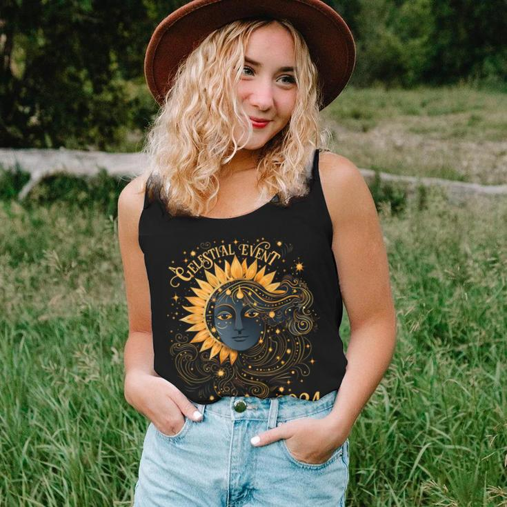 Celestial Event Total Solar Eclipse Girl April 8 2024 Women Tank Top Gifts for Her