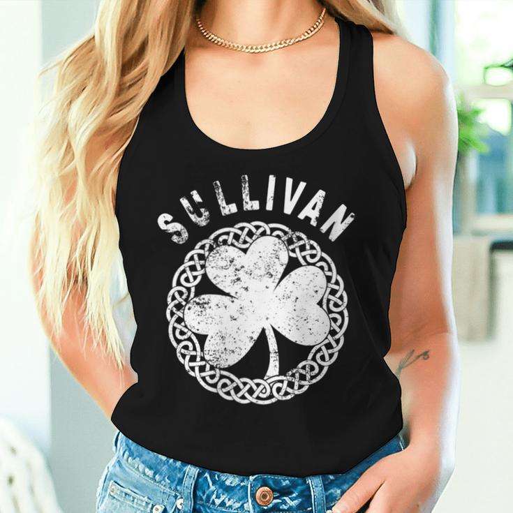 Celtic Theme Sullivan Irish Family Name Women Tank Top Gifts for Her