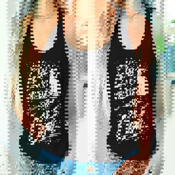 Chat Fille La Vie Est Meilleure Avec Un Chat Women Tank Top Cadeaux pour elle