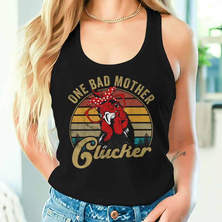 Chicken- One Bad Mother Clucker Mom Day Hen Women Women Tank Top Gifts for Her