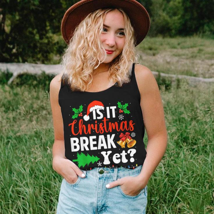 Is It Christmas Break Yet Xmas Holiday Teacher Women Tank Top Gifts for Her