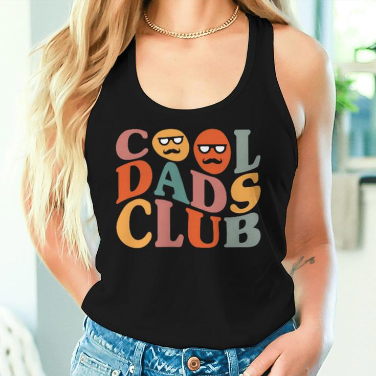 Cool Dads Club Dad Father's Day Retro Groovy Pocket Women Tank Top Gifts for Her