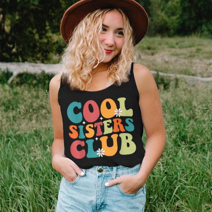 Cool Sisters Club Retro New Sister Matching Family Pregnancy Women Tank Top Gifts for Her