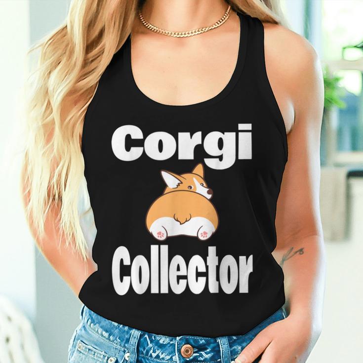 Corgi Collector Lustiger Tierliebhaber Hundebesitzer Mama Papa Humor Tank Top Frauen Geschenke für Sie