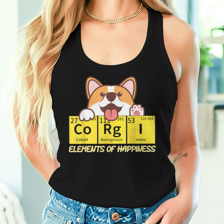 Corgi Elements Tab Of Happiness For Corgi Mom And Dad Women Tank Top Gifts for Her