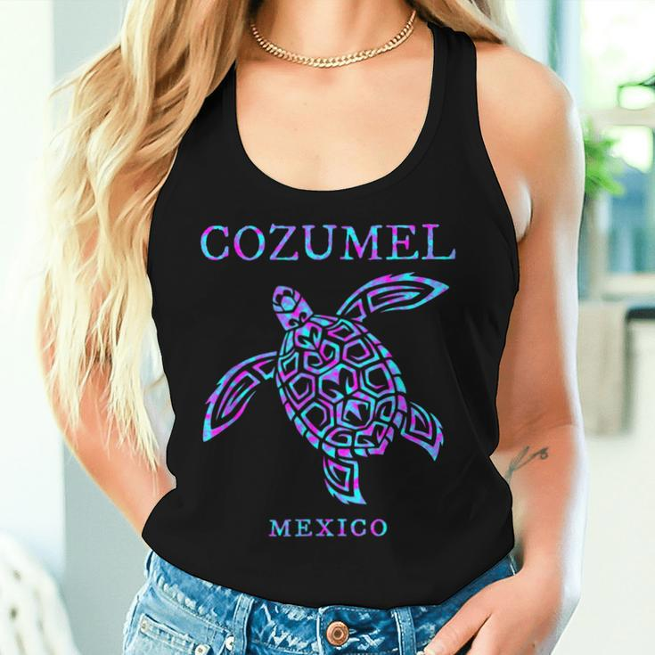 Cozumel Mexico Sea Turtle Boys Girls Toddler Cruise Souvenir Women Tank Top Gifts for Her