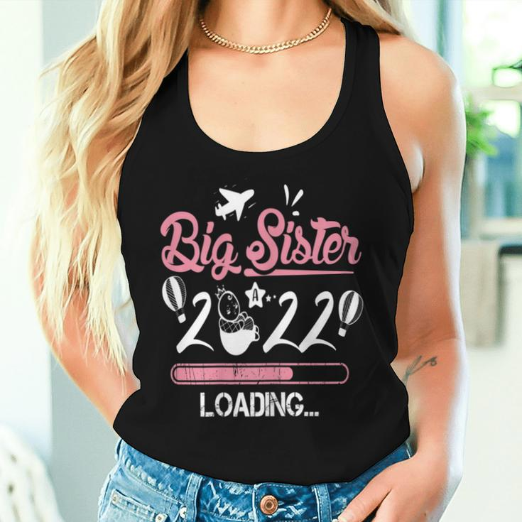 Cute Big Sister 2022 First Sibling Becoming Big Sister Women Tank Top Gifts for Her
