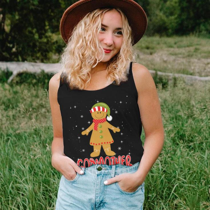 Cute Gingerbread Godmother Christmas Cookie Pajama Family Women Tank Top Gifts for Her