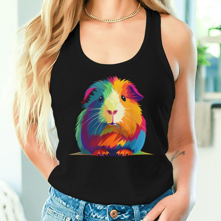 Cute Guinea Pig Rainbow For Guinea Pig Lovers Women Tank Top Gifts for Her
