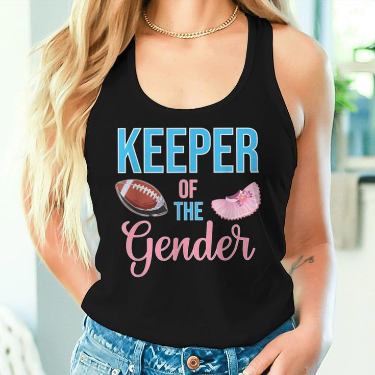 Cute Keeper Of The Gender Touchdowns Reveal For Mom And Dad Women Tank Top Gifts for Her