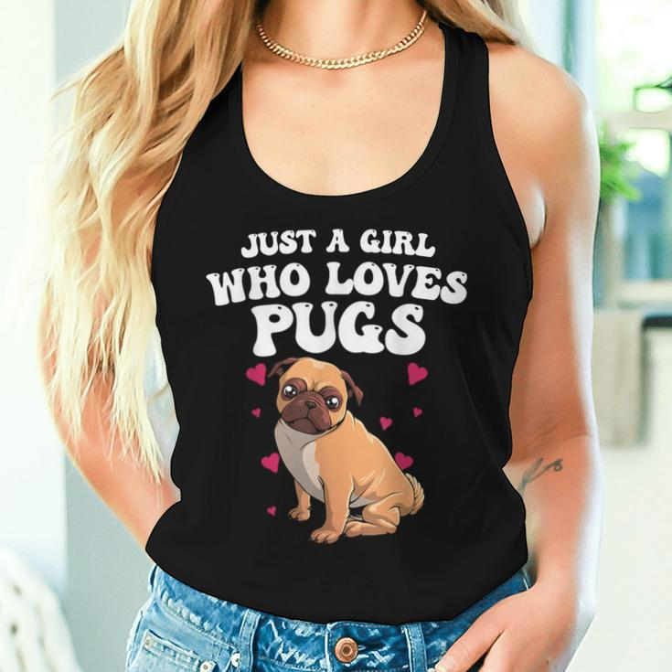 Cute Pug For Girls Dog Owner Puppy Pug Lover Women Tank Top Gifts for Her