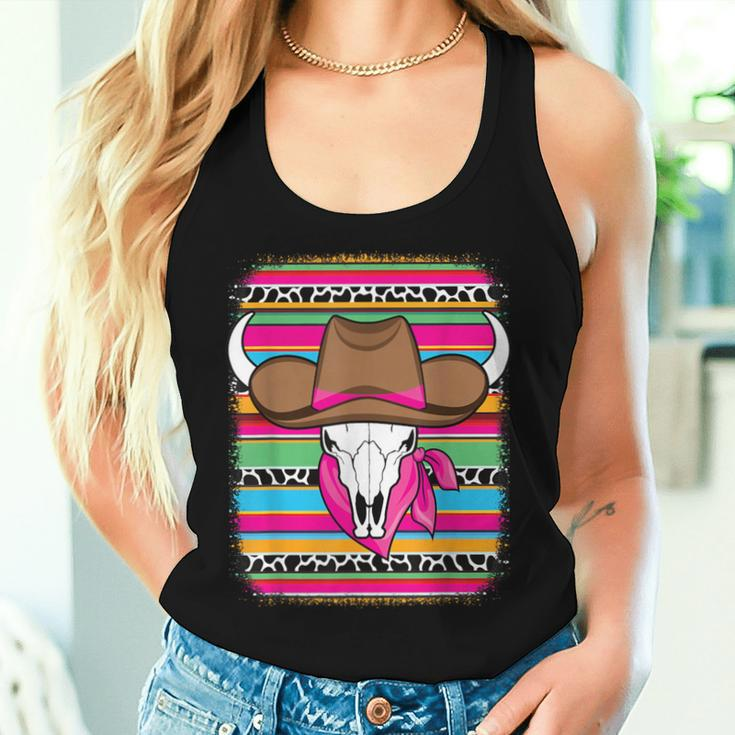 Cute Serape Western Country Cowgirl Texas Rodeo Girls Women Tank Top Gifts for Her