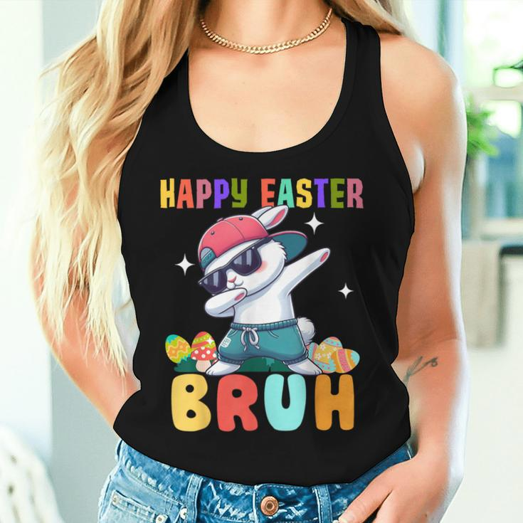 Dabbing Bunny Easter Bruh Boy Girl Kid Women Tank Top Gifts for Her