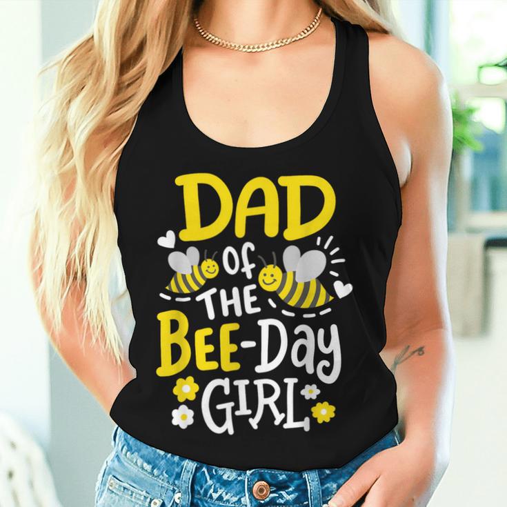 Dad Of The Bee-Day Girl Bee Birthday Party Matching Family Women Tank Top Gifts for Her