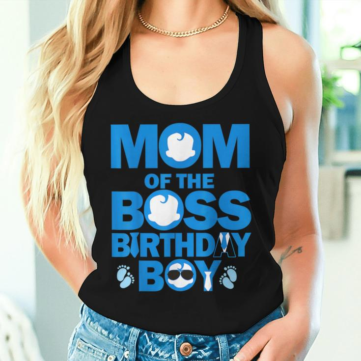 Dad And Mom Of The Boss Birthday Boy Baby Family Party Decor Women Tank Top Gifts for Her