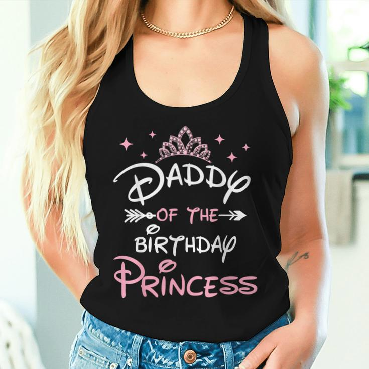 Daddy Of The Birthday Princess Toddler Kid Girl Family Dad Women Tank Top Gifts for Her