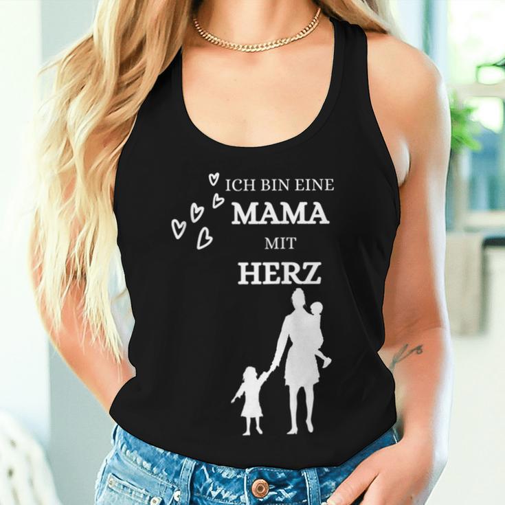 Damen Frau Ich Bin Eine Mama Mit Herz Mutter Muttertag Tank Top Frauen Geschenke für Sie