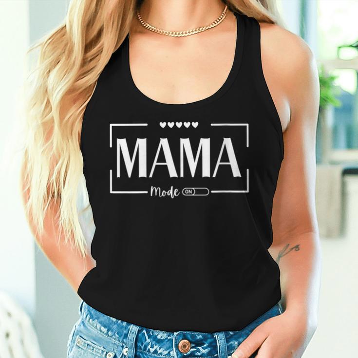 Damen Mama-Modus Auf Lustigenintage-Muttertags-S Mit-Ausschnitt Tank Top Frauen Geschenke für Sie