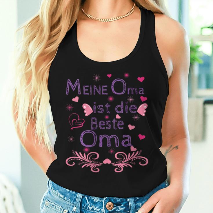 Damen Meine Mama Ist Die Beste Mutti Muttertag Oma Geschenk Spruch Mit-Ausschnitt Tank Top Frauen Geschenke für Sie