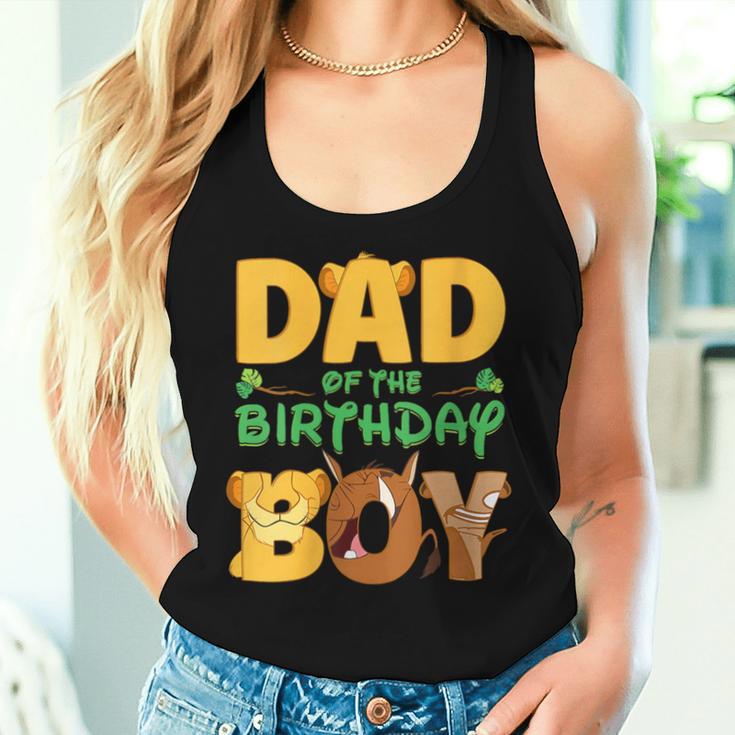 Damen Papa Und Mama Geburtstag Junge Löwe Familie Passende Männeratertag Mit-Ausschnitt Tank Top Frauen Geschenke für Sie