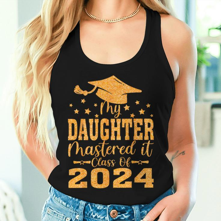 My Daughter Mastered It Class Of 2024 Masters Graduation Women Tank Top Gifts for Her