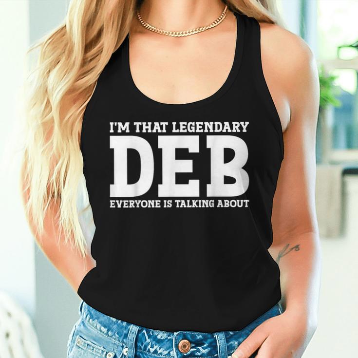 Deb Personal Name Girl Deb Women Tank Top Gifts for Her