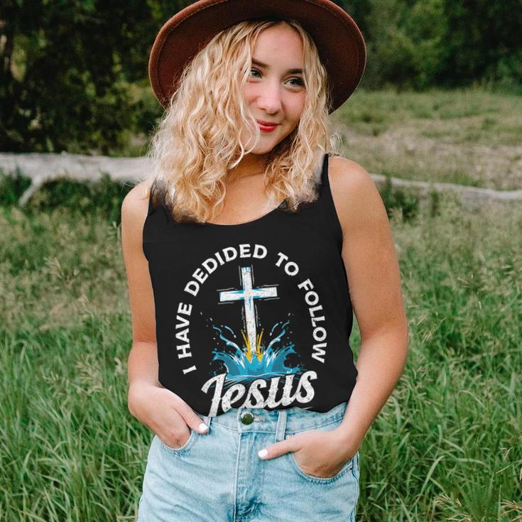 I Have Decided To Follow Jesus Baptized Christian Baptism Women Tank Top Gifts for Her