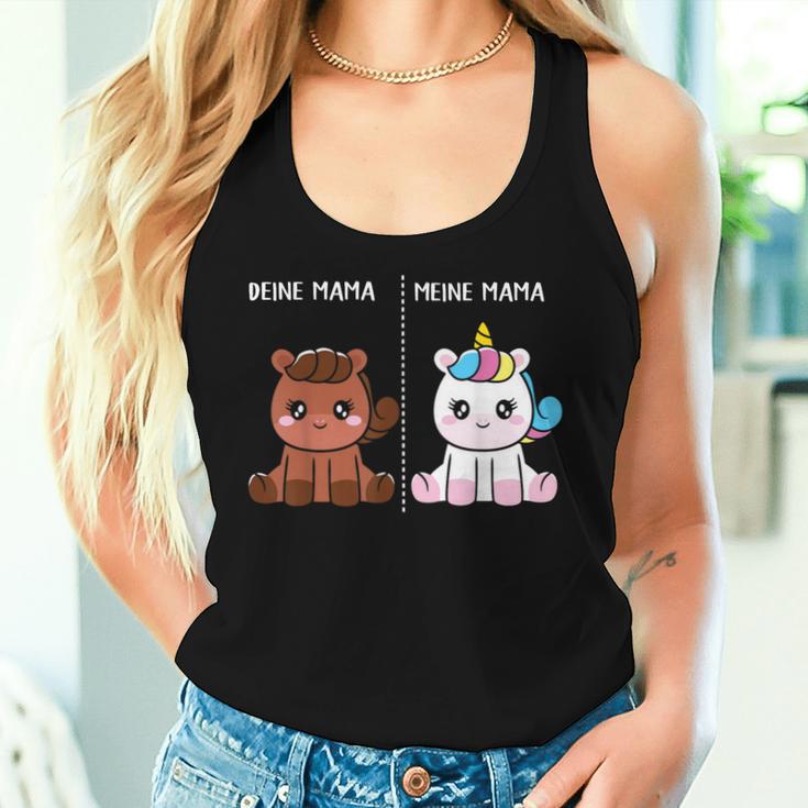 Deine Meine Mama Lustig Muttertag Mutter Geschenk Damen Tank Top Frauen Geschenke für Sie