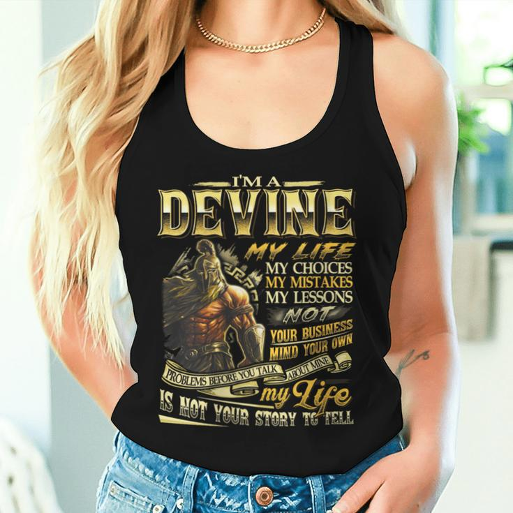 Devine Family Name Devine Last Name Team Women Tank Top Gifts for Her