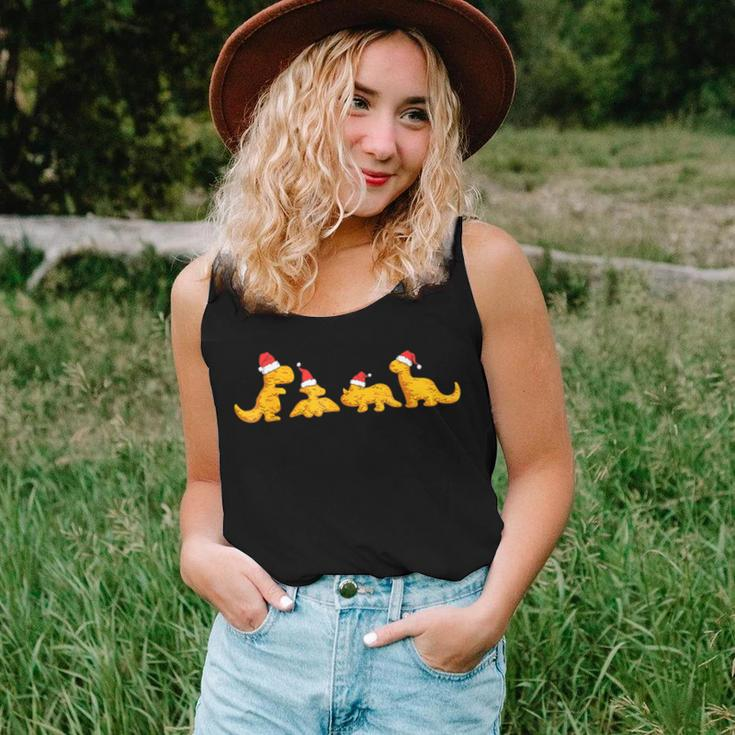 Dino Chicken Nuggets Dinosaur Shape Nuggets Christmas Women Tank Top Gifts for Her