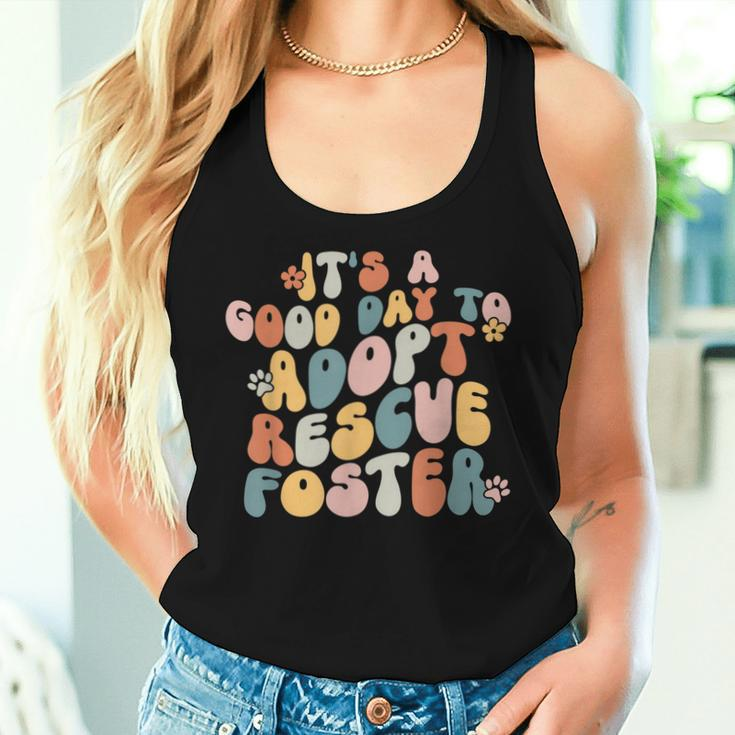 Dog Mom Rescue It's A Good Day To Adopt Rescue Foster Women Tank Top Gifts for Her
