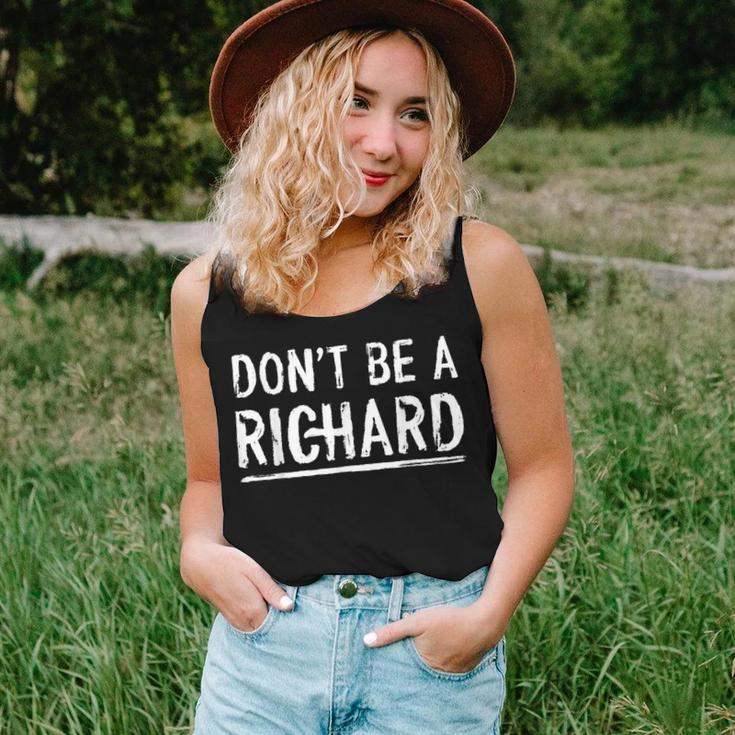 Don't Be A Richard Sarcastic Novelty Meme Women Tank Top Gifts for Her
