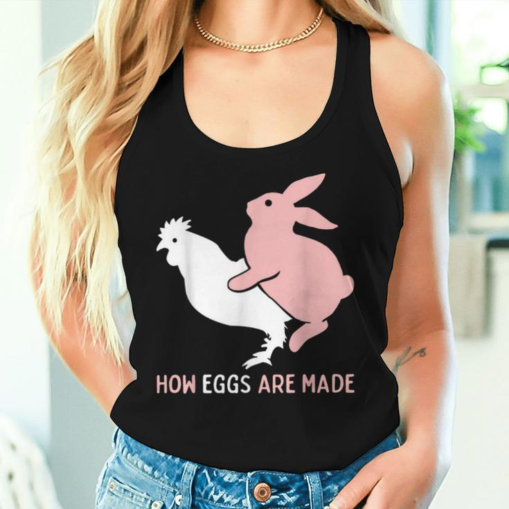 How Easter Eggs Are Made Humor Sarcastic Adult Humor Women Tank Top Gifts for Her