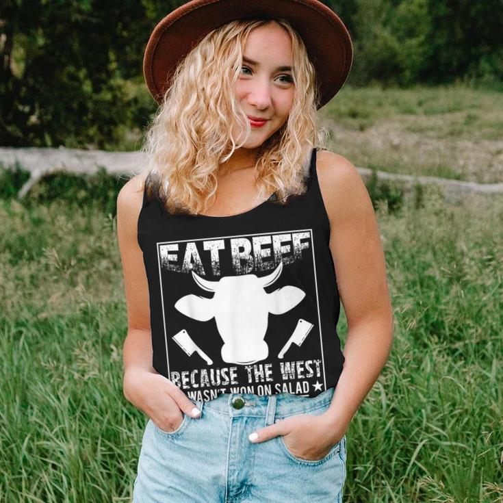 Eat Beef Because The West Wasn't Won On Salad Women Tank Top Gifts for Her