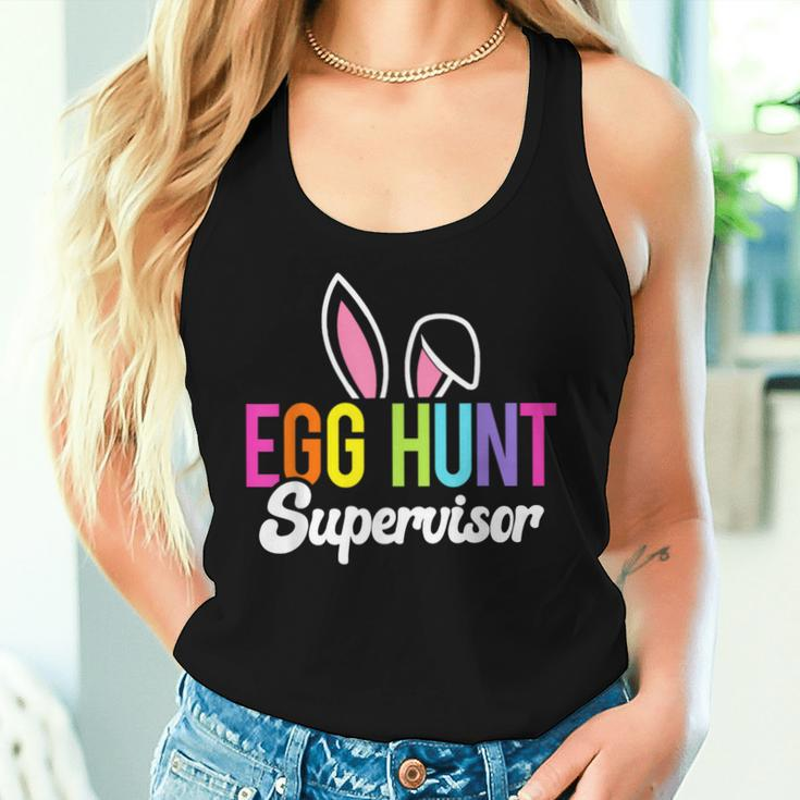 Egg Hunt Supervisor Easter Egg Hunting Party Mom Dad Women Tank Top Gifts for Her