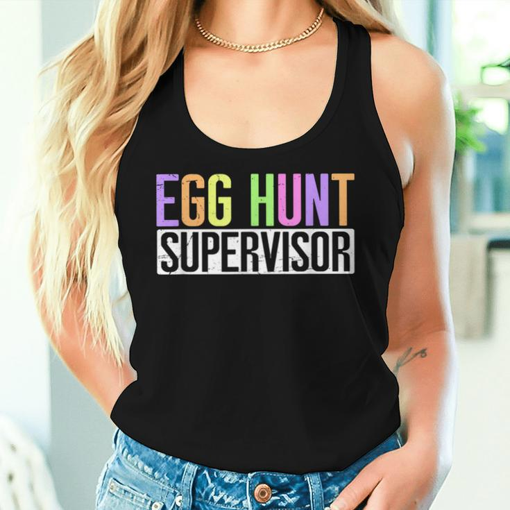 Egg Hunt Supervisor Egg Hunting Party Mom Dad Adult Easter Women Tank Top Gifts for Her