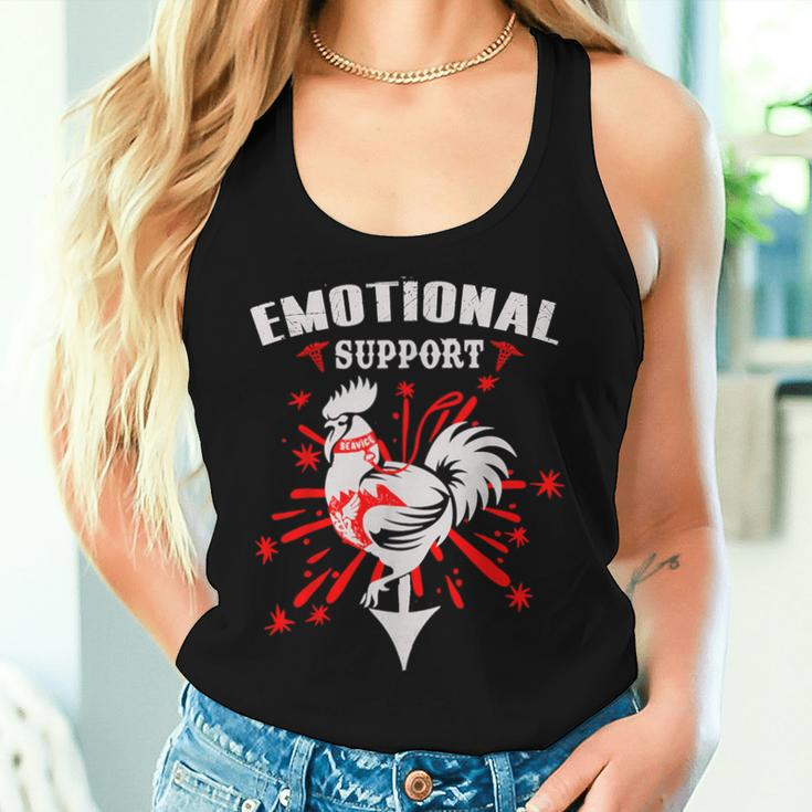 Emotional Support Chicken Emotional Support Cock Women Tank Top Gifts for Her