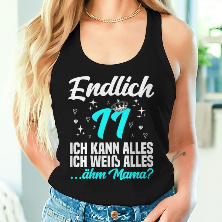 Endlich 11 Ähm Mama 11St Birthday Girls' S Tank Top Frauen Geschenke für Sie