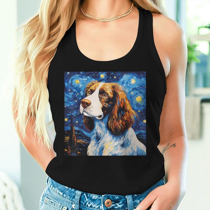 English Springer Spaniel Sternennacht Für Hundemama Papa Tank Top Frauen Geschenke für Sie