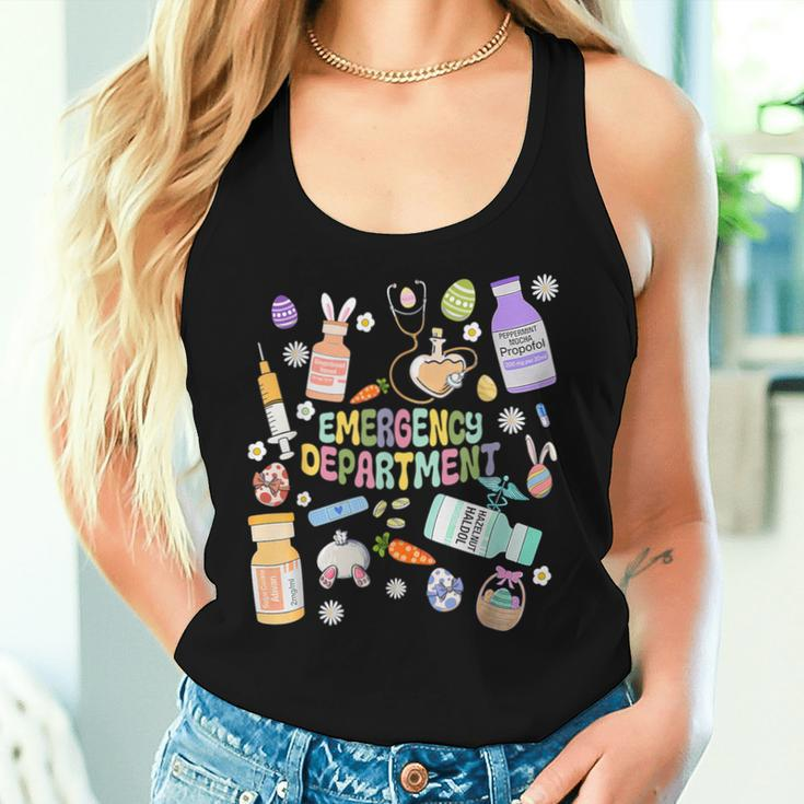Er Easter Nurse Crew Easter Day Emergency Room Nurses Bunny Women Tank Top Gifts for Her