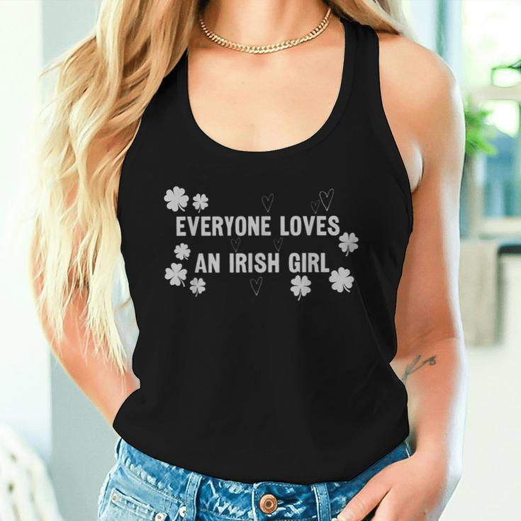 Everyone Loves An Irish Girl St Patrick's Day Outfit Women Tank Top Gifts for Her
