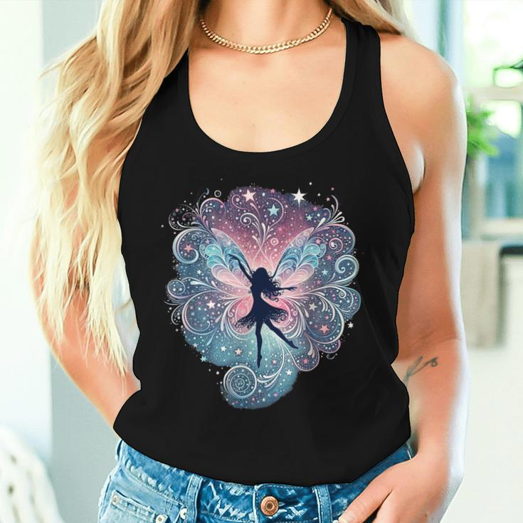 Fairy Heart Stars Vintage Love Fairies Fantasy Girls Women Tank Top Gifts for Her